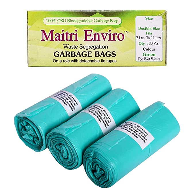 Maitri Enviro Garbage Bags, OXO Biodegradable Plastic Dustbin Bags Maitri Enviro Garbage Bags, OXO Biodegradable Plastic Dustbin Bags